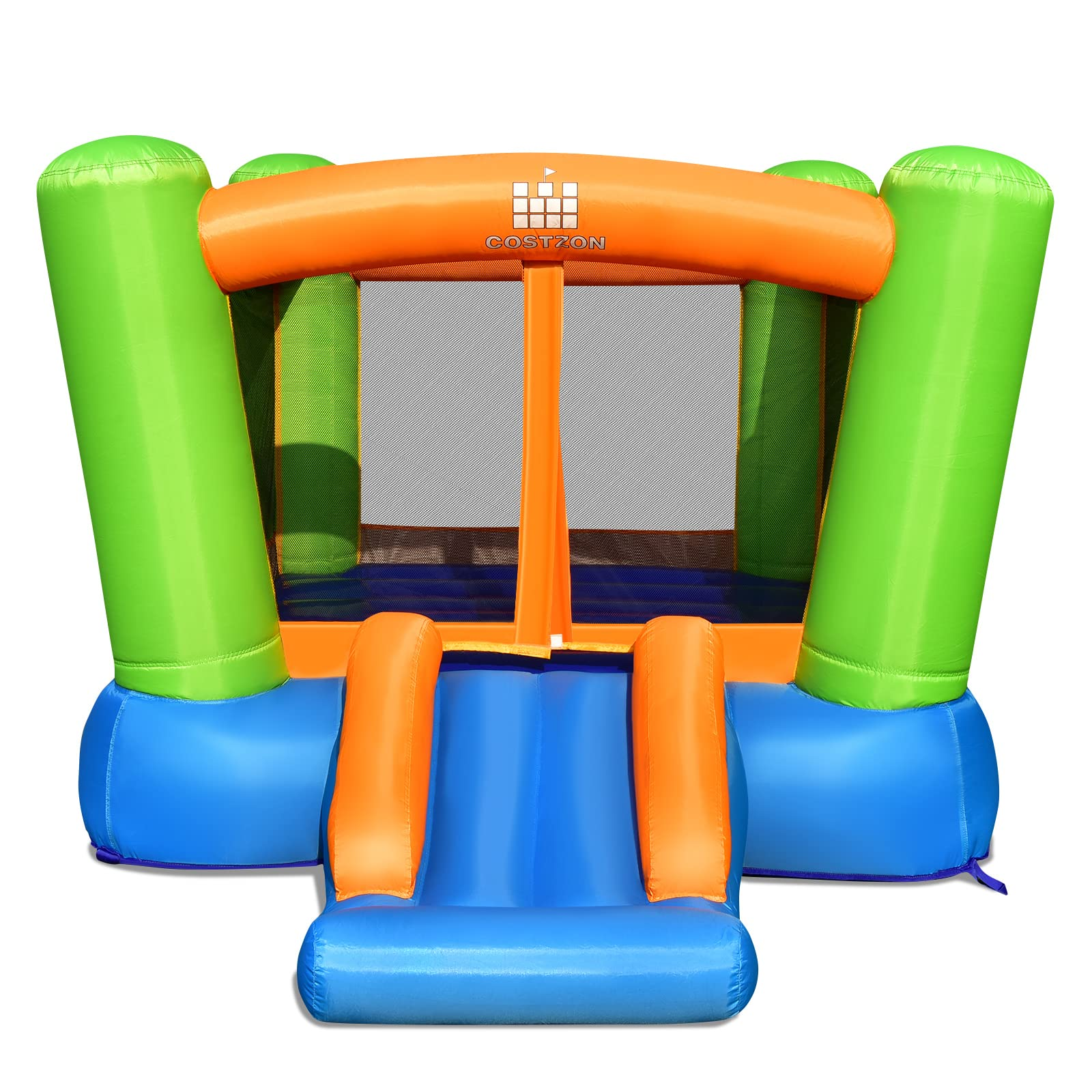 Costzon Inflatable Bounce House, Kids Jumping Castle with Slide