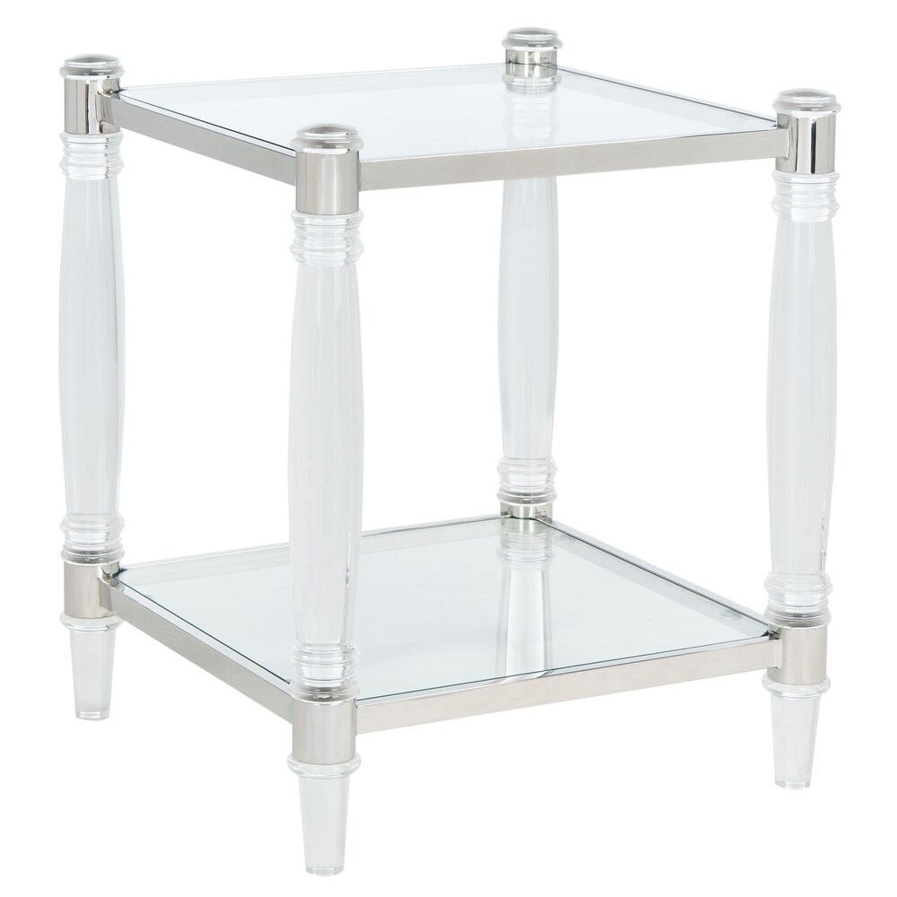 SAFAVIEH Couture Isabelle Acrylic Accent Table   20\