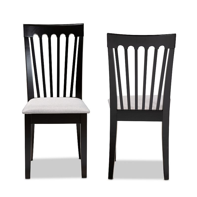 Baxton Studio Minette Dining Chair 2-piece Set