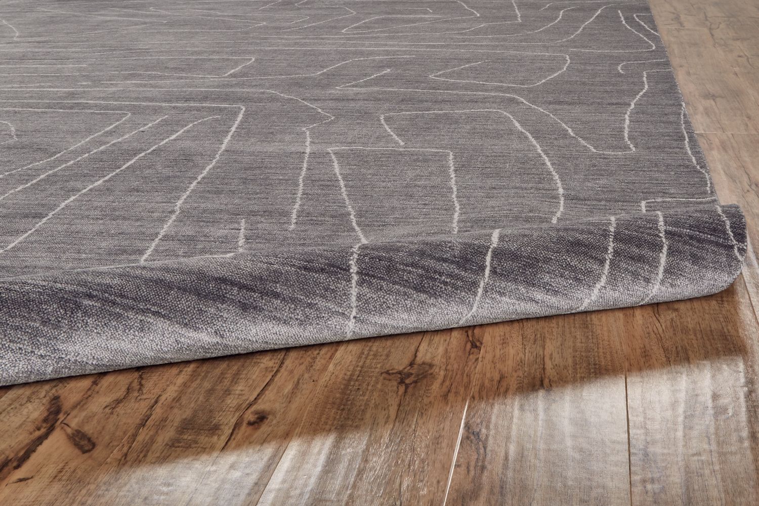 Miska Gray and Ivory Rug by BD Fine