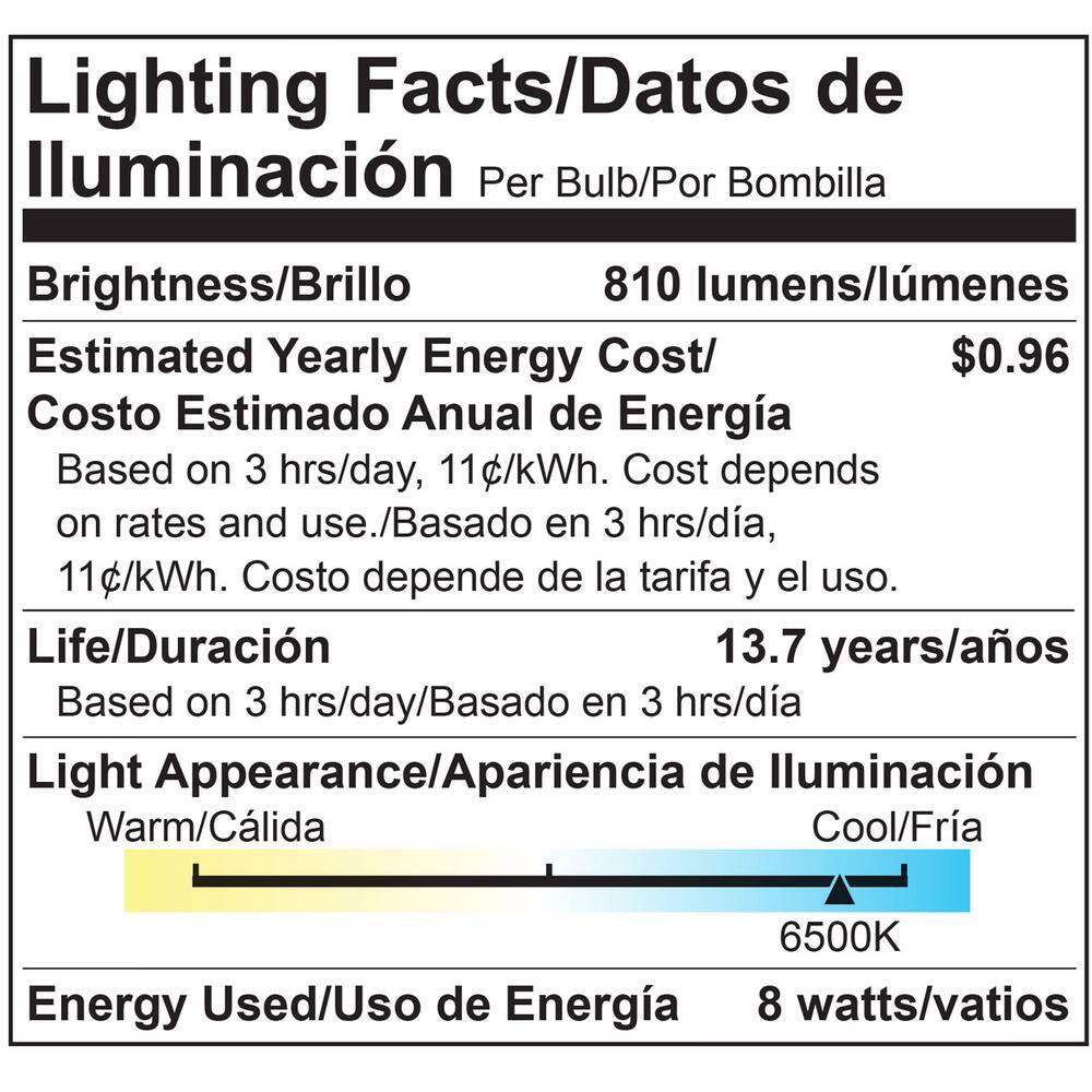 Viribright 60-Watt Equivalent A19 GU24 LED Light Bulb Daylight (6-Pack) 750337-6