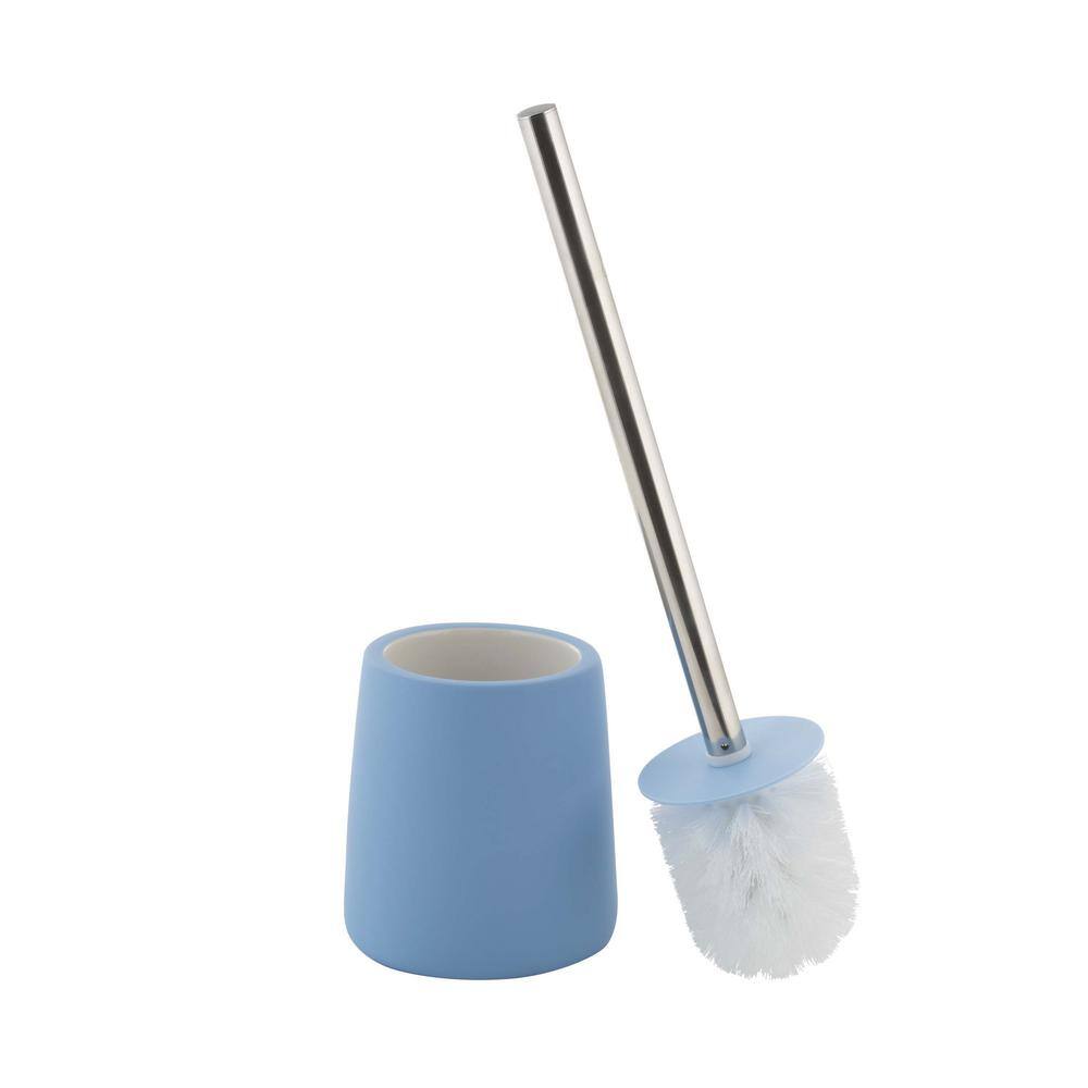 Elle Decor Lisse Wide Bowl Toilet Brush in French Blue EL-44270-FRNCHBLU