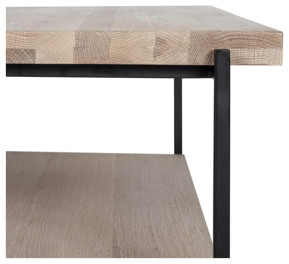 Rugged Oak Two Tiered Coffee Table  Belen Kox   Contemporary   Coffee Tables   by BisonOffice  Houzz