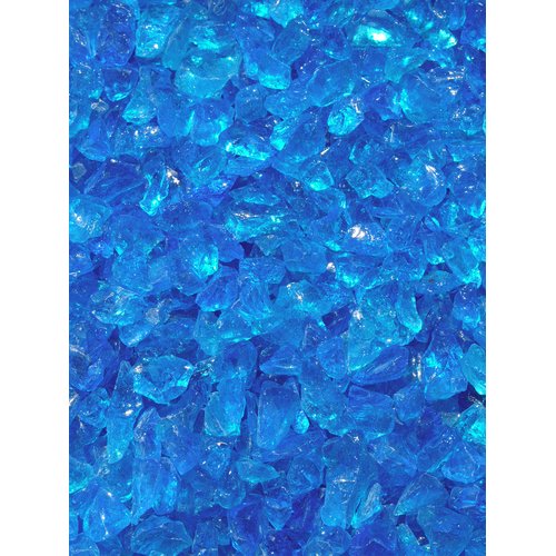 Exotic Pebbles & Aggregates Turquoise Glass Pebbles, 2 lb