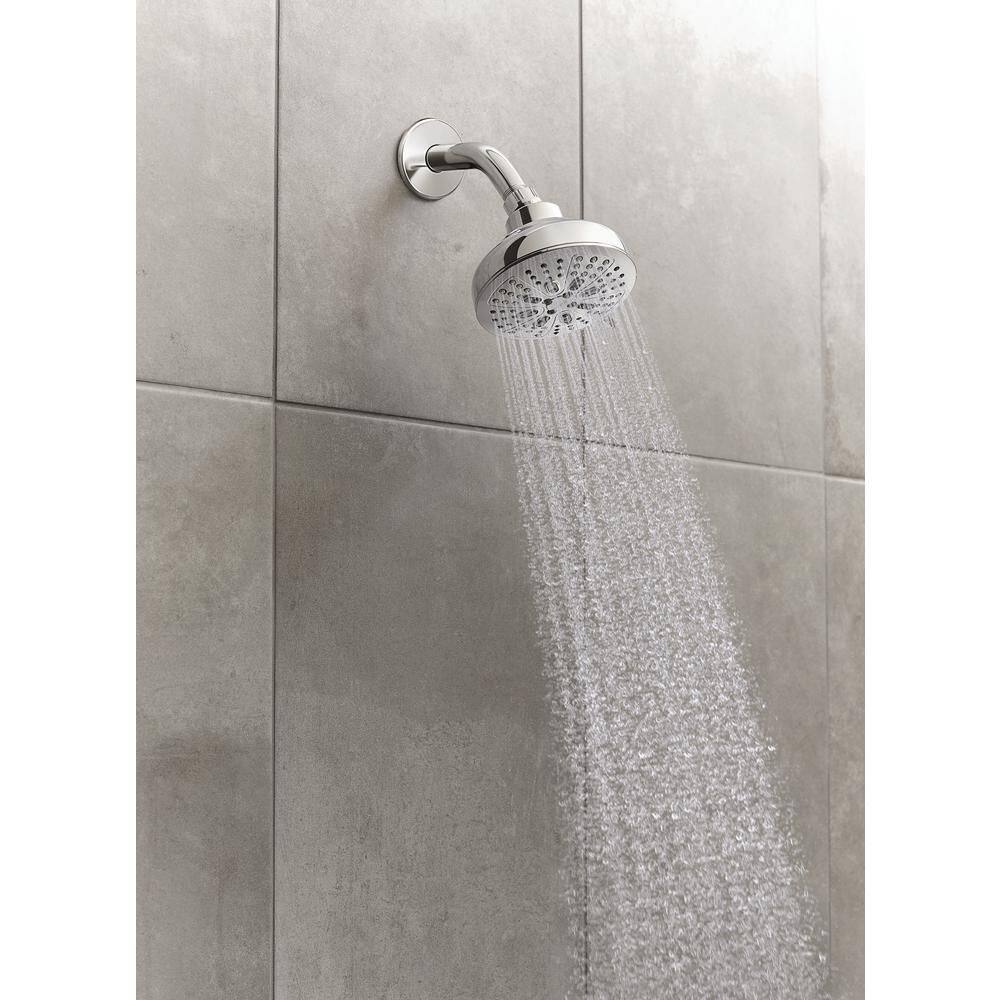 MOEN HydroEnergetix 8-Spray Patterns with 1.75 GPM 4.75 in. Single Wall Mount Fixed Shower Head in Chrome 200W0