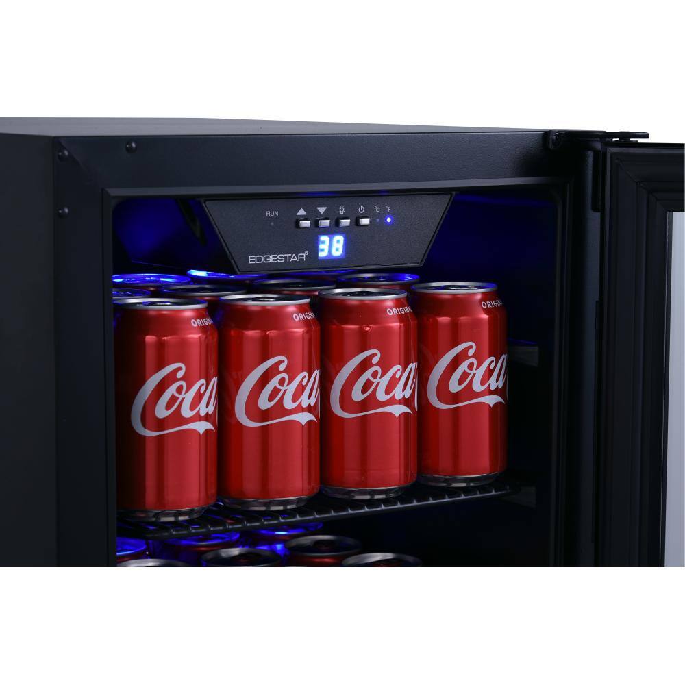 EdgeStar 15 in. 80 (12 oz.) Can Built-In Beverage Cooler BBR901BL