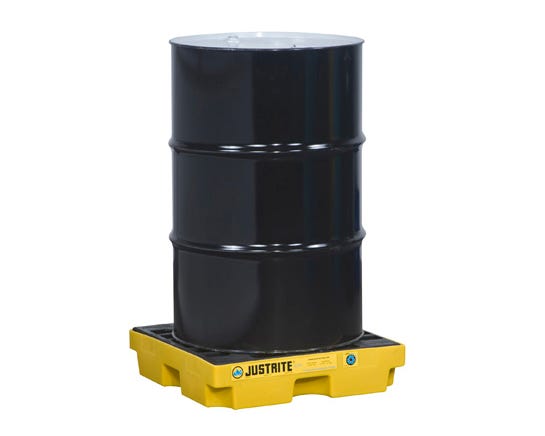 JustRite Ecopolyblend 1 Drum Accumulation Center - Yellow 28652