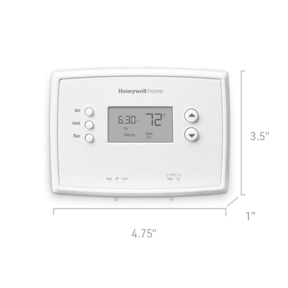 Honeywell Home 1-Week Programmable Thermostat with Digital Display RTH221B