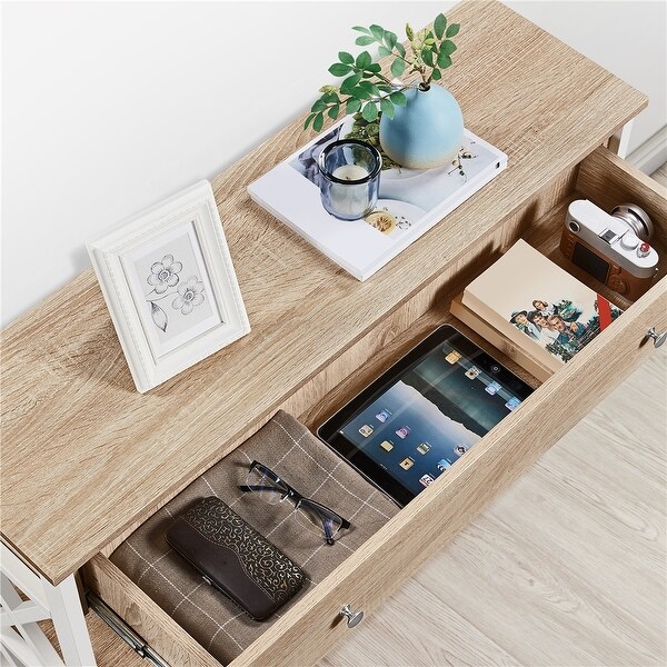 Yaheetech 3-Tire Wooden Console Table Entryway Table