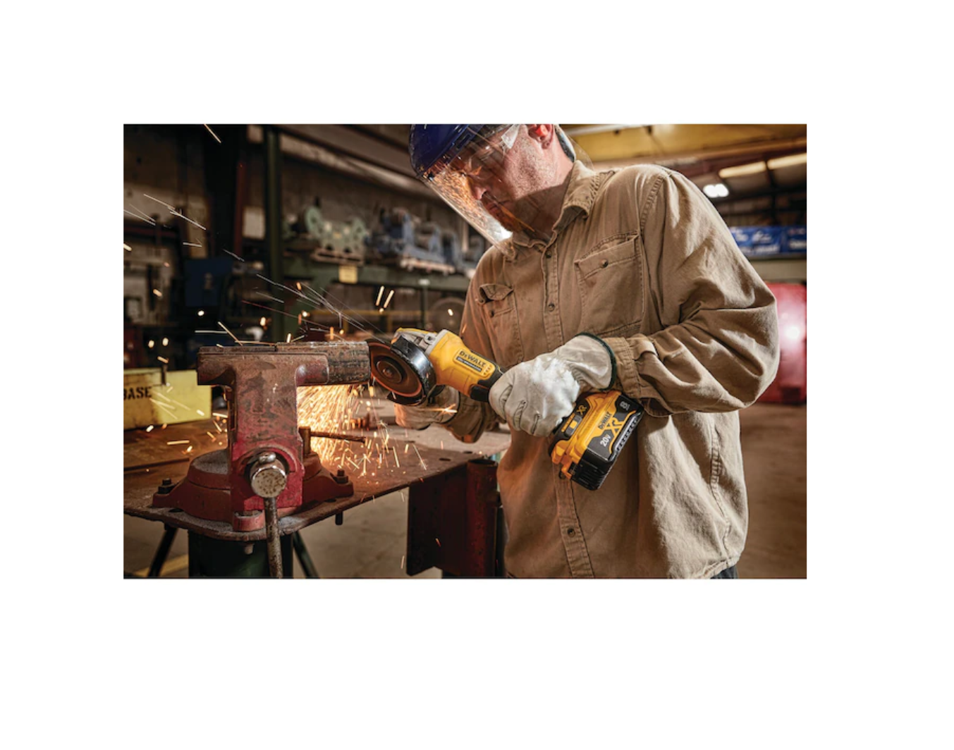 DEWALT DCG415B XR POWER DETECT 4.5-in 20-Volt Max Paddle Switch Brushless Cordless Angle Grinder