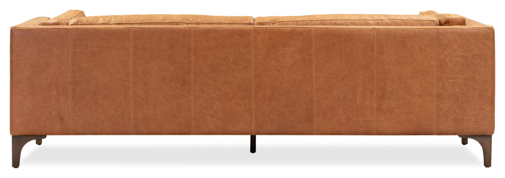 Poly and Bark Argan Sofa  Cognac Tan   Midcentury   Sofas   by Edgemod Furniture  Houzz