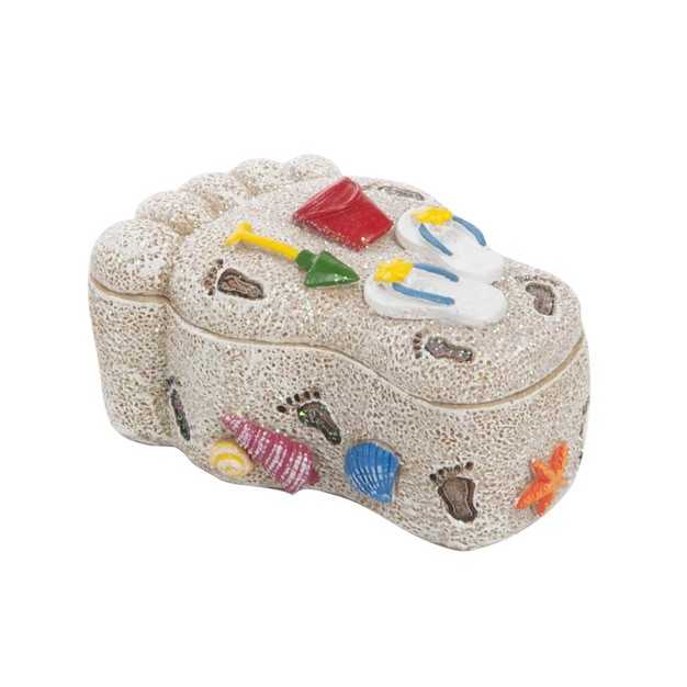 Beachcombers Resin Sand Foot Print Box