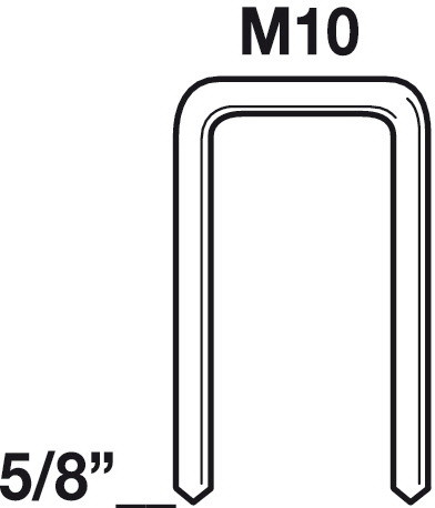 Hafele 3/8 Crown Medium Wire Staple 18 Gauge