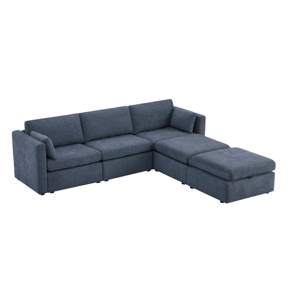 Celia Oversized Modular Sectional Fabric Sofa Set