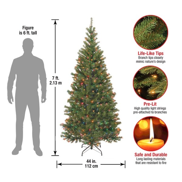 National Tree Company 7 ft.t Prelit Aspen Spruce