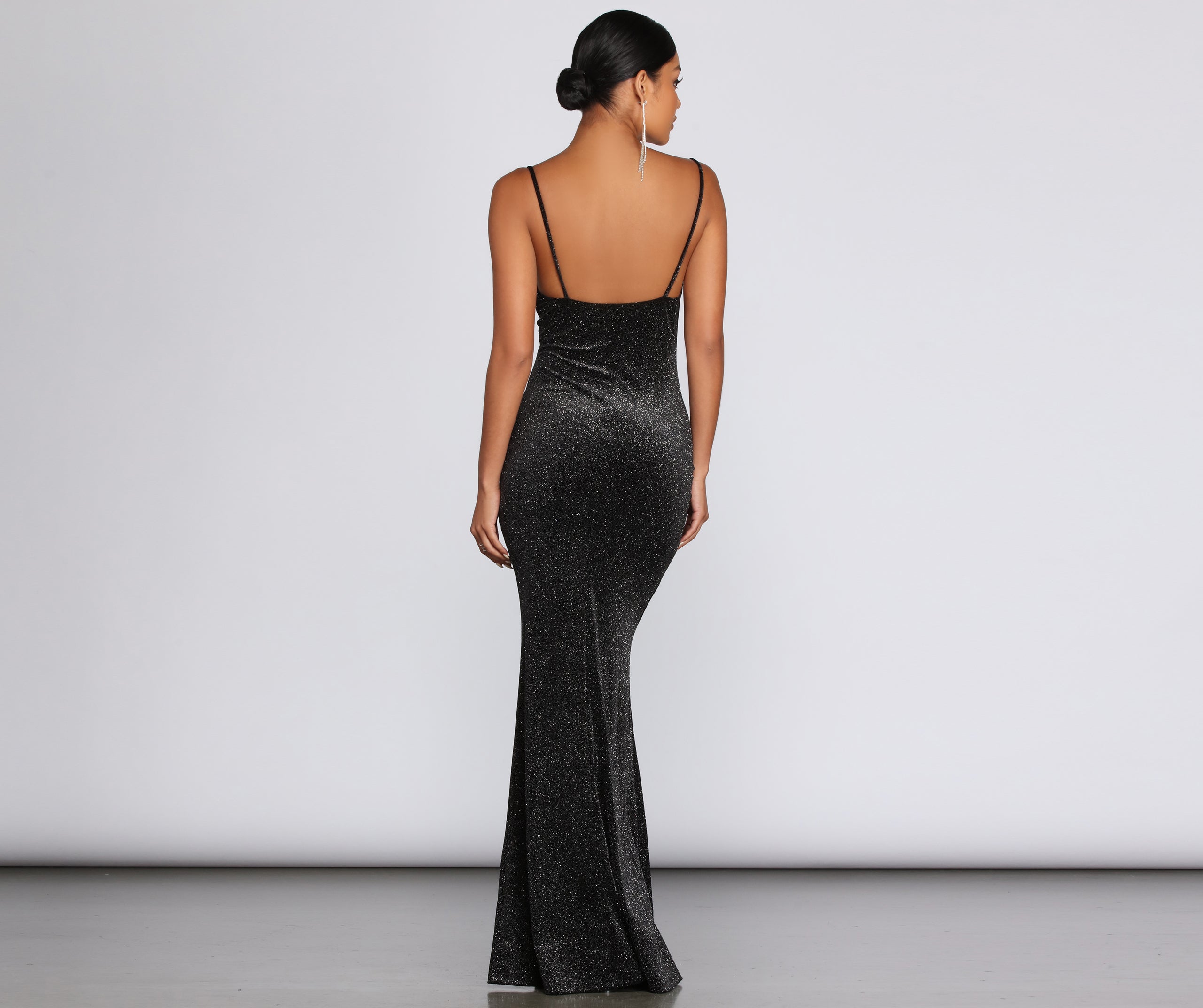 Olivia Formal Velvet Glitter Dress