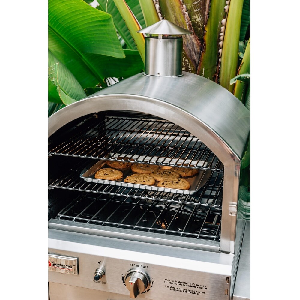 Summerset Freestanding Natural Gas Outdoor Pizza Oven   SS OVFS NG