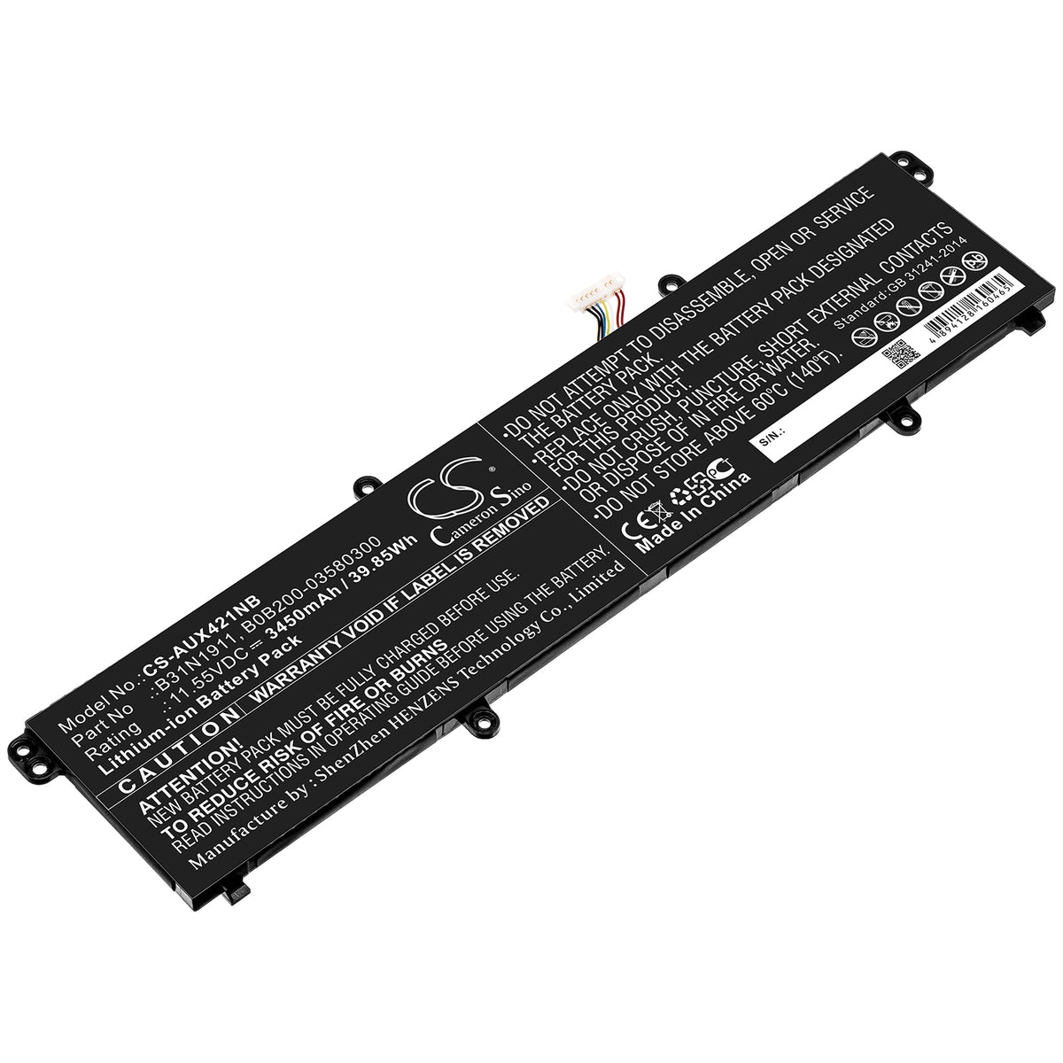 Asus A413FF F413FF K433FA R428FF S433FA S4600FA TP Replacement Battery BatteryClerkcom Laptop and Notebook