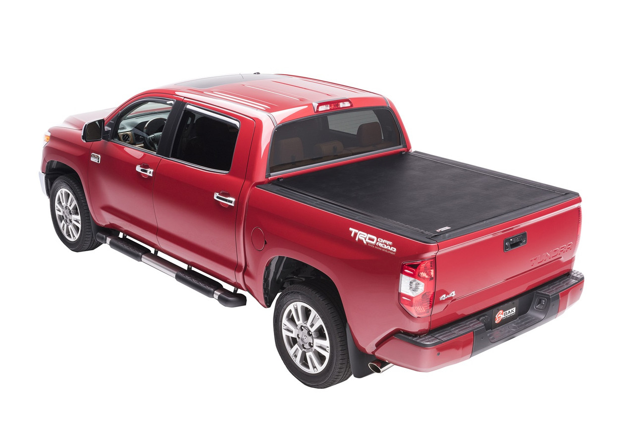 Bak Industries Revolver X2 0721 Tundra 6x276quot w Deck Rail Sys wo Trail Special Edtn Strg Bxs Tonneau Cover