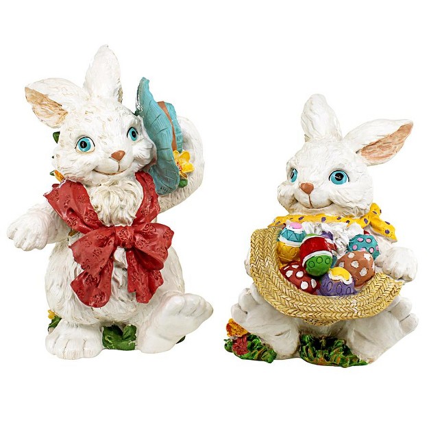 Design Toscano Constance And Mortimer Easter Rabbit Figurines