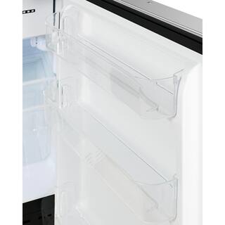 Summit Appliance 20 in. 2.68 cu. ft. Mini Refrigerator in Stainless Steel with Freezer ADA Compliant ALRF49BSSTB