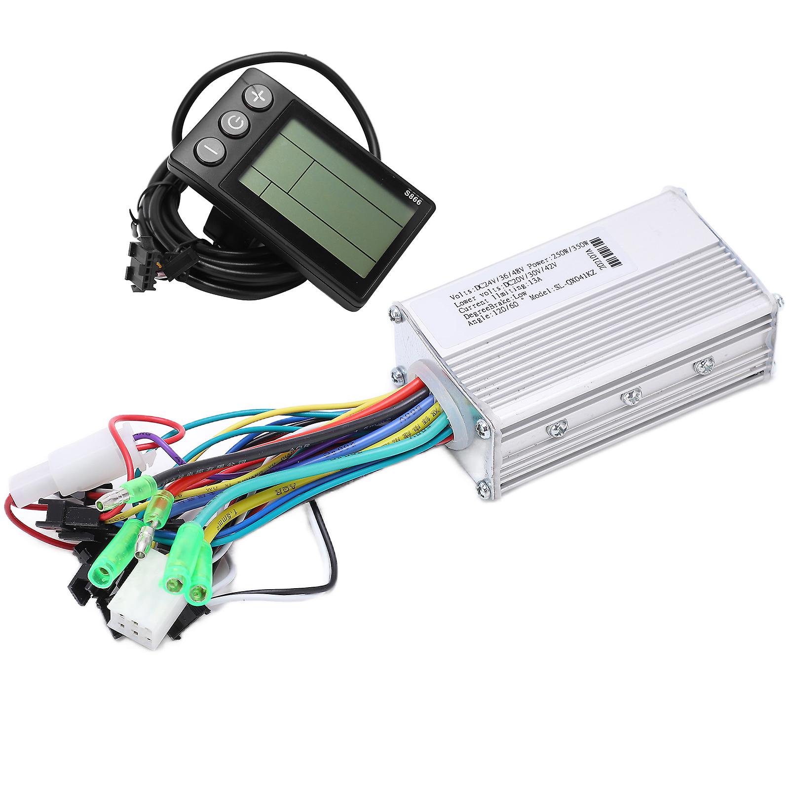 Electric Bicycle Controller Good Heat Dissipation Sensitive Control Easy Install Lcd Backlight Display Electric Bike Kit