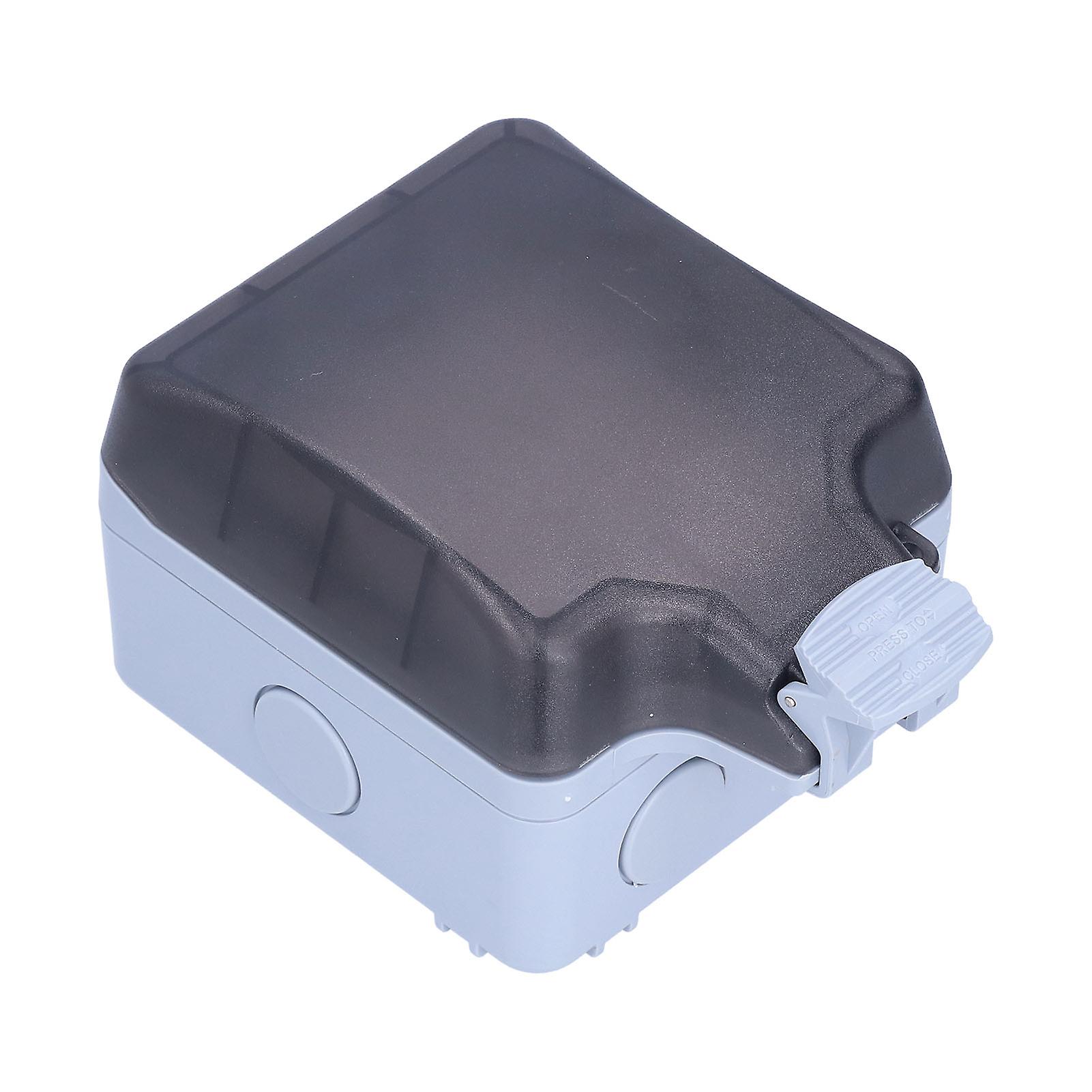 Outdoor Socket Electric Outlet 6 Holes Power Box Wall Receptacle Waterproof Ip66 127v 250v 15a