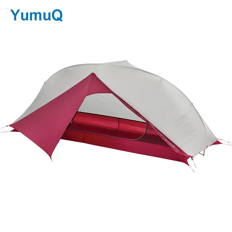 YumuQ 1 2 man Person 3 Season Double Layer Canvas Waterproof Backpacking Ultralight Outdoor Camping Tent