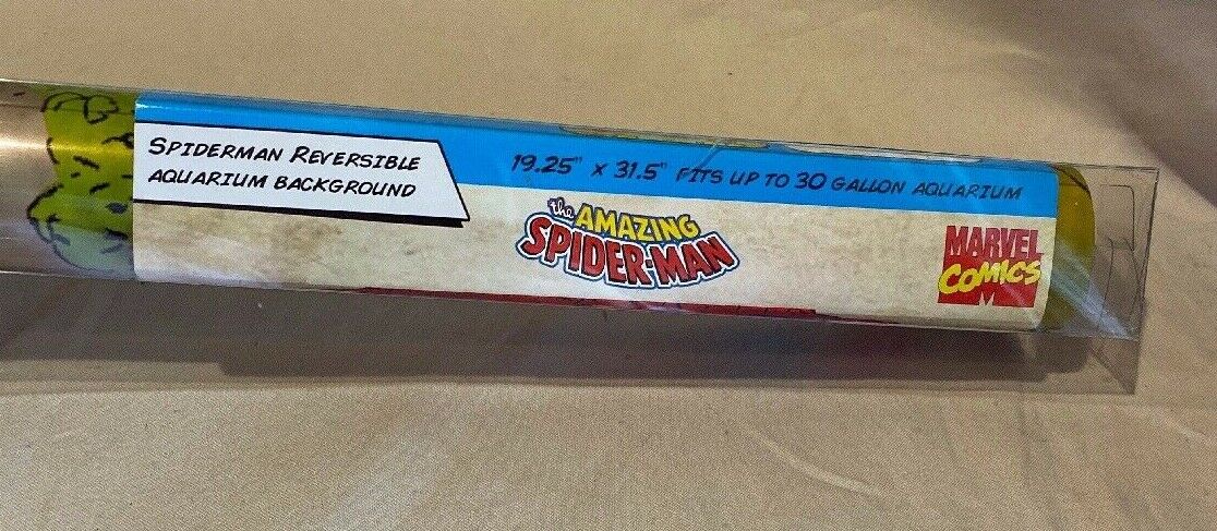 Marvel The Amazing Spider-Man  Background 19.25”x31.5” 30 Gallon Aquarium NEW