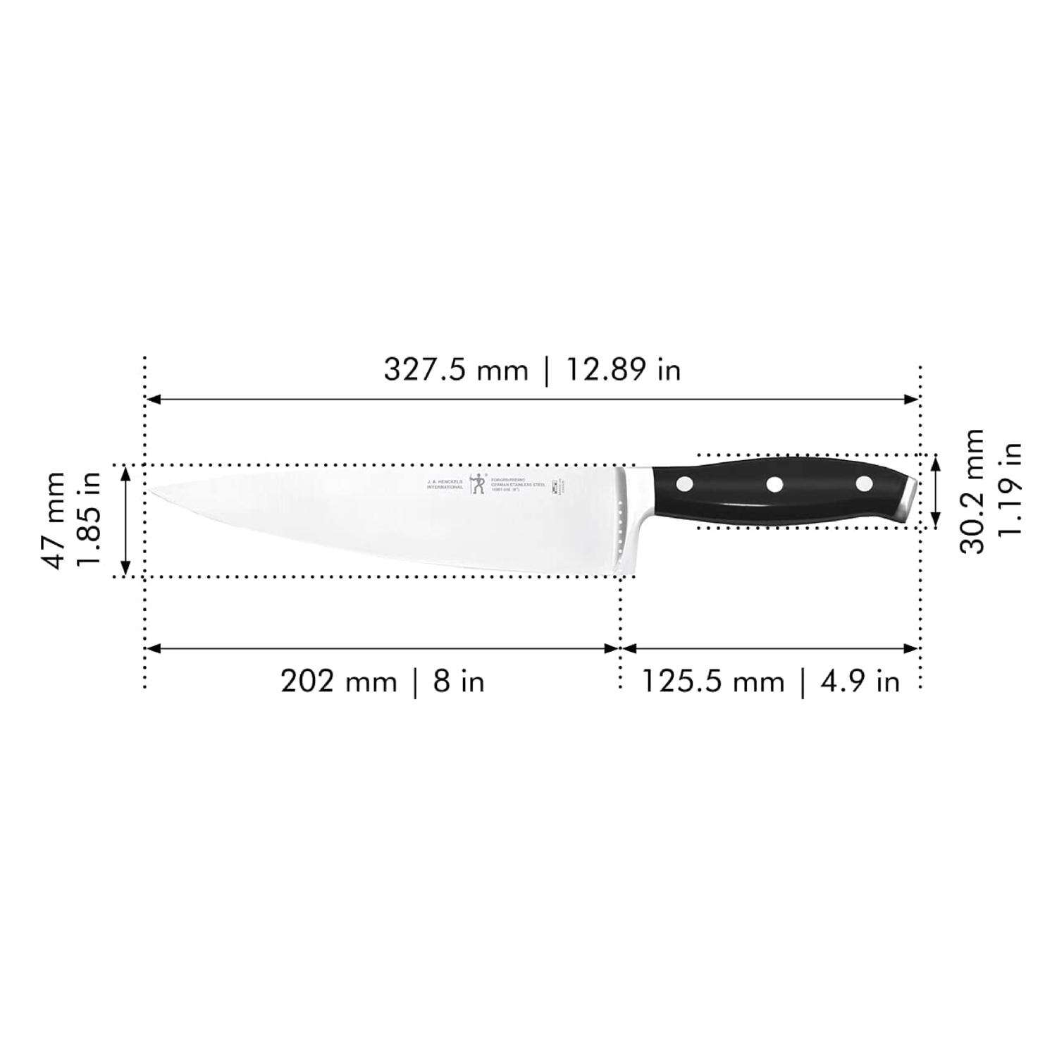 Zwilling J.A Henckels Forged Premio 8 in. L Stainless Steel Chefs Knife 1 pc