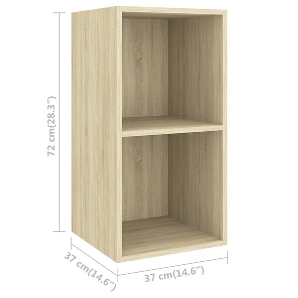 Wall-mounted TV Cabinet Sonoma Oak 14.6