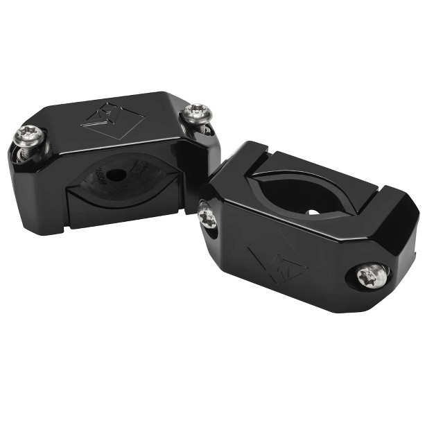 Moto can Speaker Black With Pm cl2b Black Motorsport Can Clamps