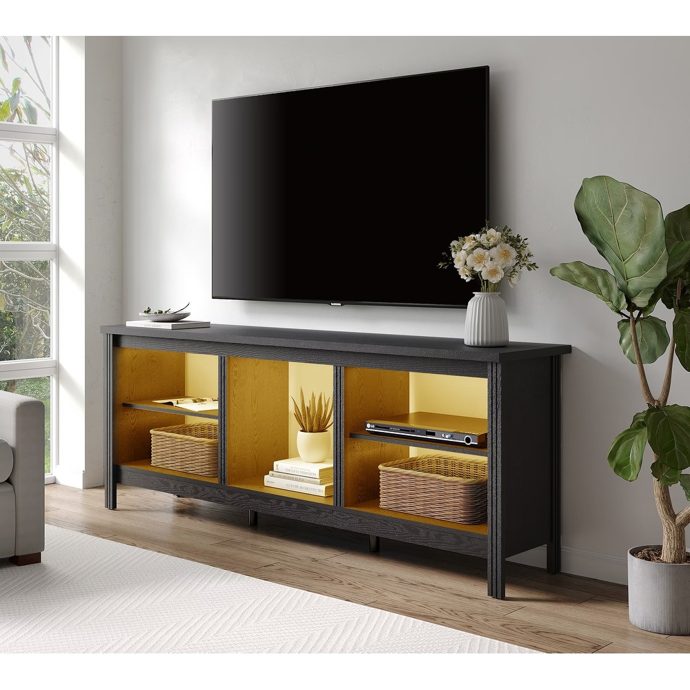 Classical 70 Inch TV Stand  TV Console Table for 75 Inch TV with LED