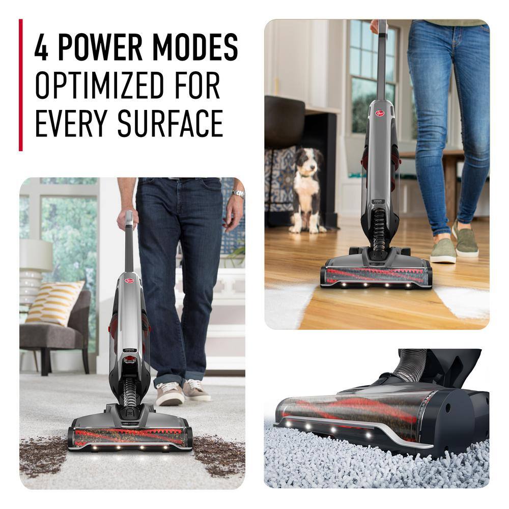 HOOVER ONEPWR Evolve Pet Elite Cordless Upright Vacuum Cleaner Lightweight Stick Vac for Carpet and Hard Floor BH53801V