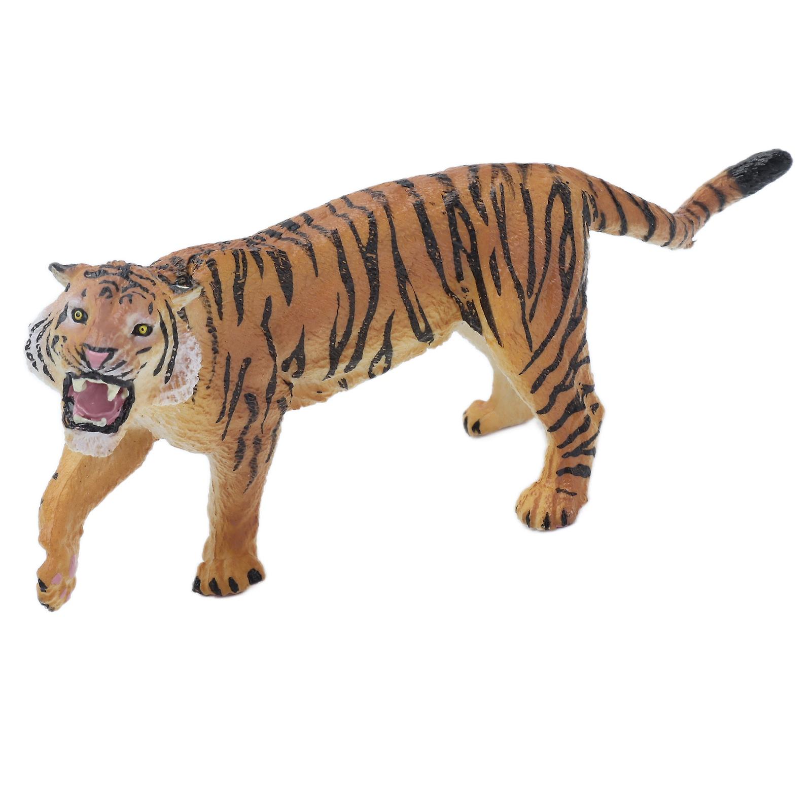 Tiger Figurine Lightweight Portable Compressive Impact Resistance Lifelike Animal Tiger Modeltigress