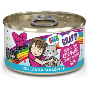 BFF OMG Duck and Tuna Lots-of-Luck Dinner in Gravy Wet Cat Food 2.8oz