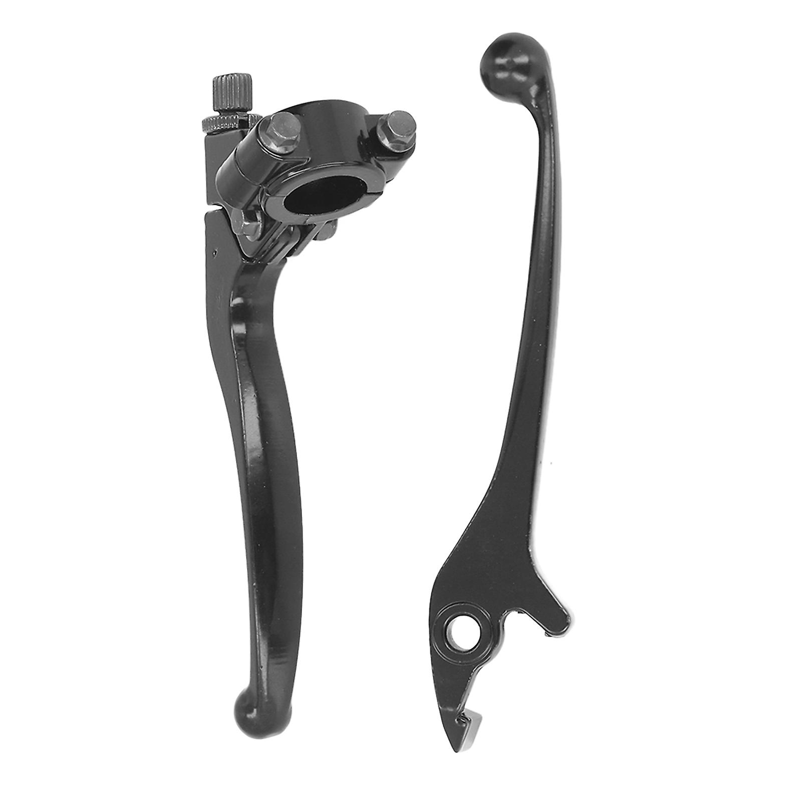 22mm/0.87in Brake Handle Clutch Lever Set Glossy Black For 110cc 125cc 150cc Pit Dirt Bike Motorcycle