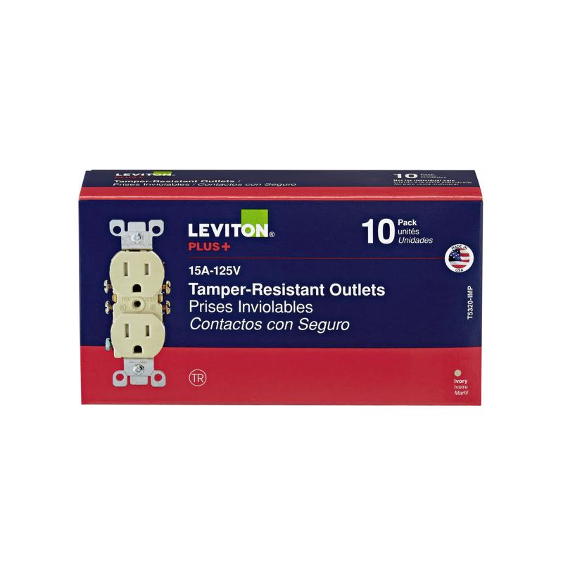 RECPT TR 15A IV 10PACK