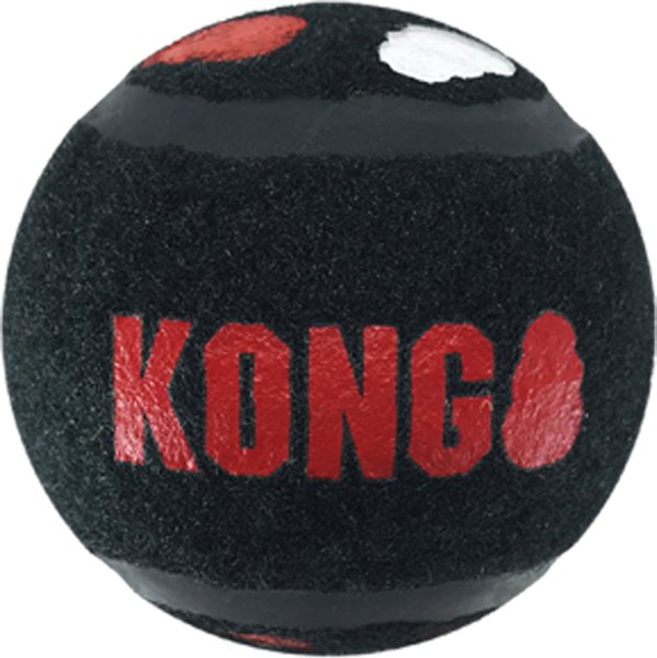 KONG Signature Sport Balls Dog Toy， Red