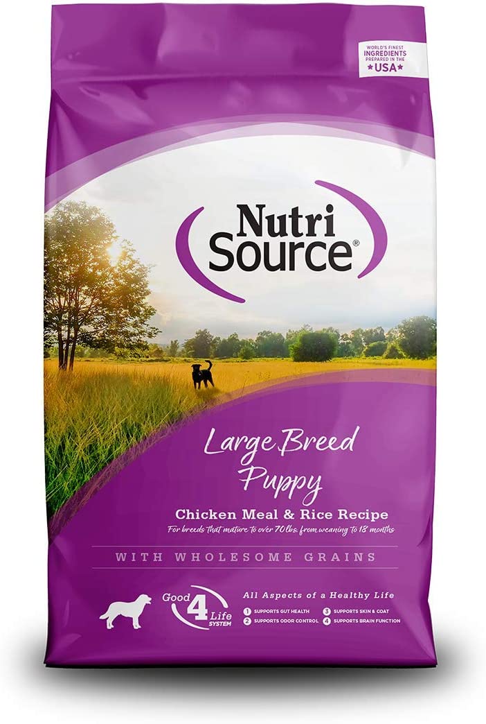 Nutrisource Large Breed Puppy Chicken and Rice Dry Dog Food 15 Pound (Pack of 1)