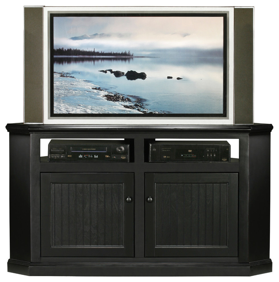 Eagle Furniture 56 quotCoastal Corner TV Cart   Farmhouse   Entertainment Centers And Tv Stands   by Eagle Furniture  Houzz