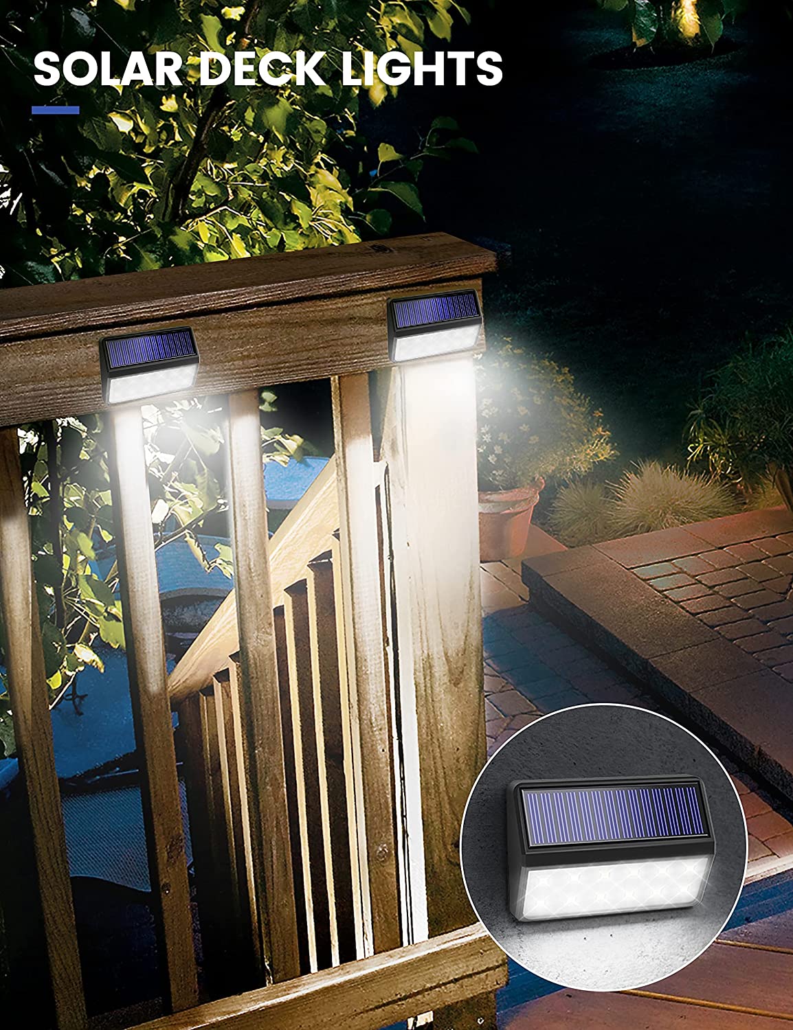 Solar Wall lights Outdoor, Solar Powered Wall Light LED Lamp, Landscape Lighting Pathway Lights,for Yard, Garden, Lawn, Porch, Walkway, Pool