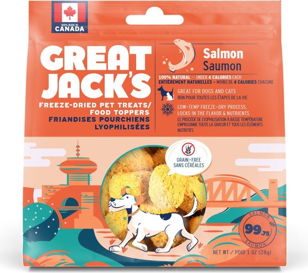 Great Jack's Freeze-Dried Salmon Dog Treats