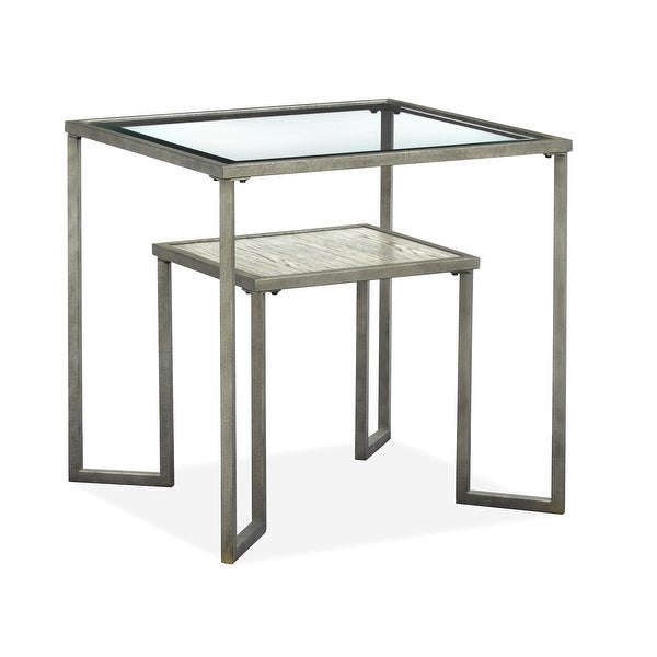 Magnussen Bendishaw Rectangular End Table - 26x24x24