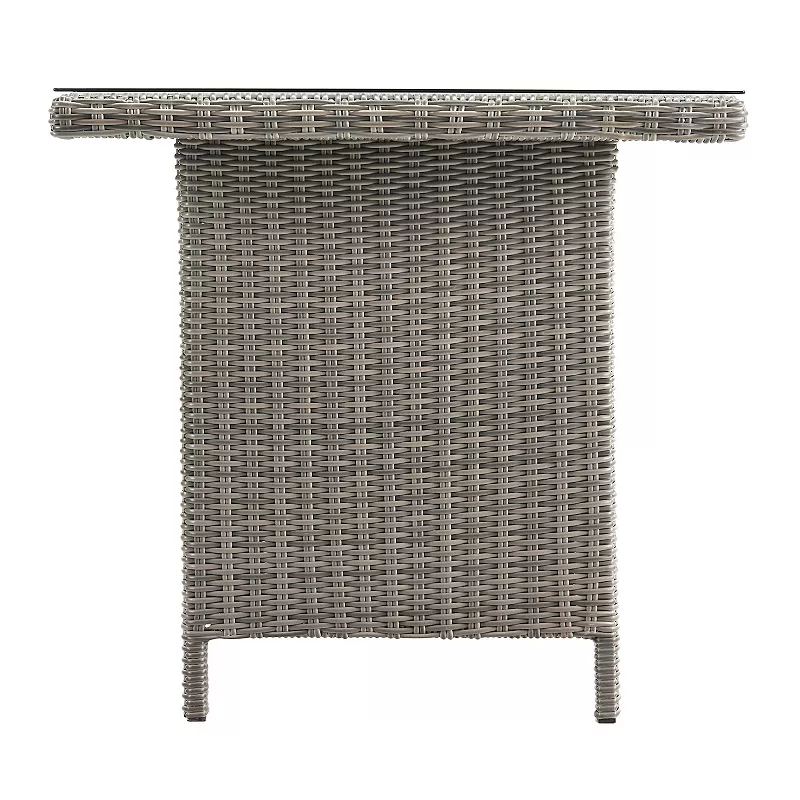 Alaterre Furniture All-Weather Wicker Rectangular Dining Table