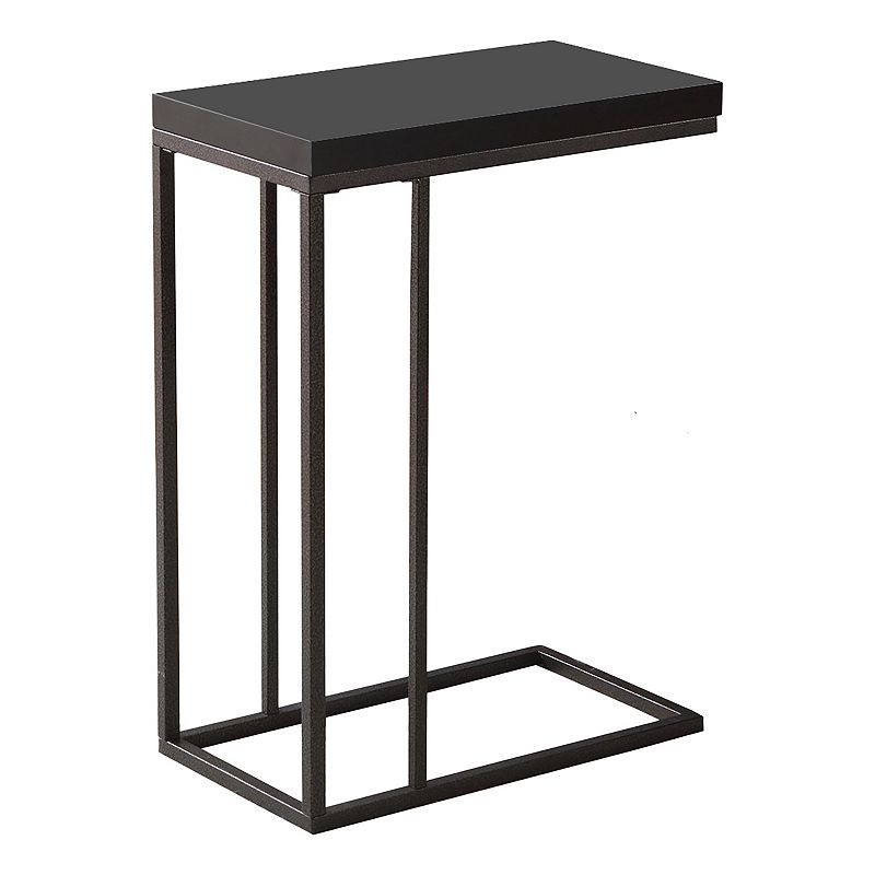 Monarch Contemporary C-Shape Accent End Table