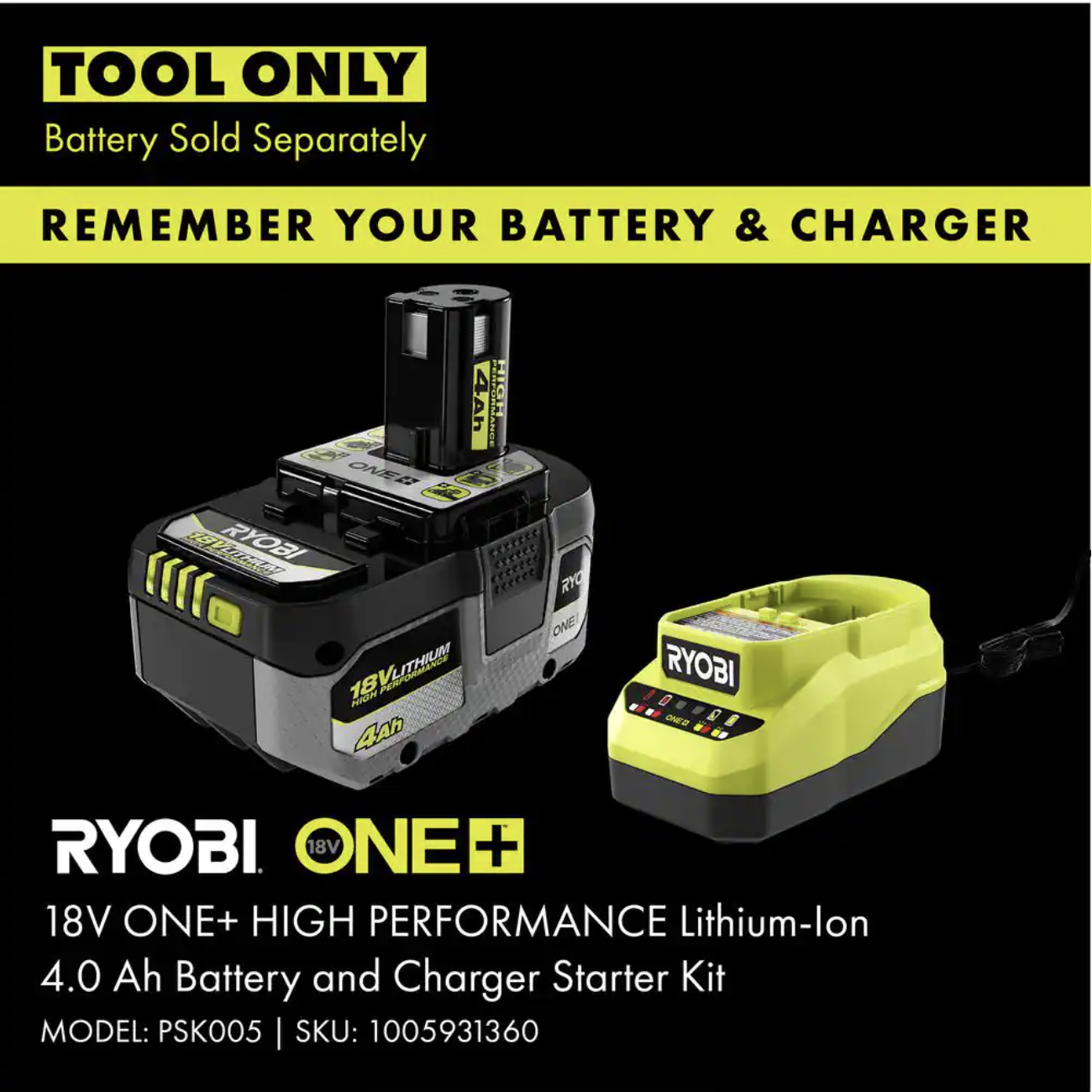 Ryobi One+ 18V Cordless Grass Shear and Shrubber Trimmer (Tool Only)