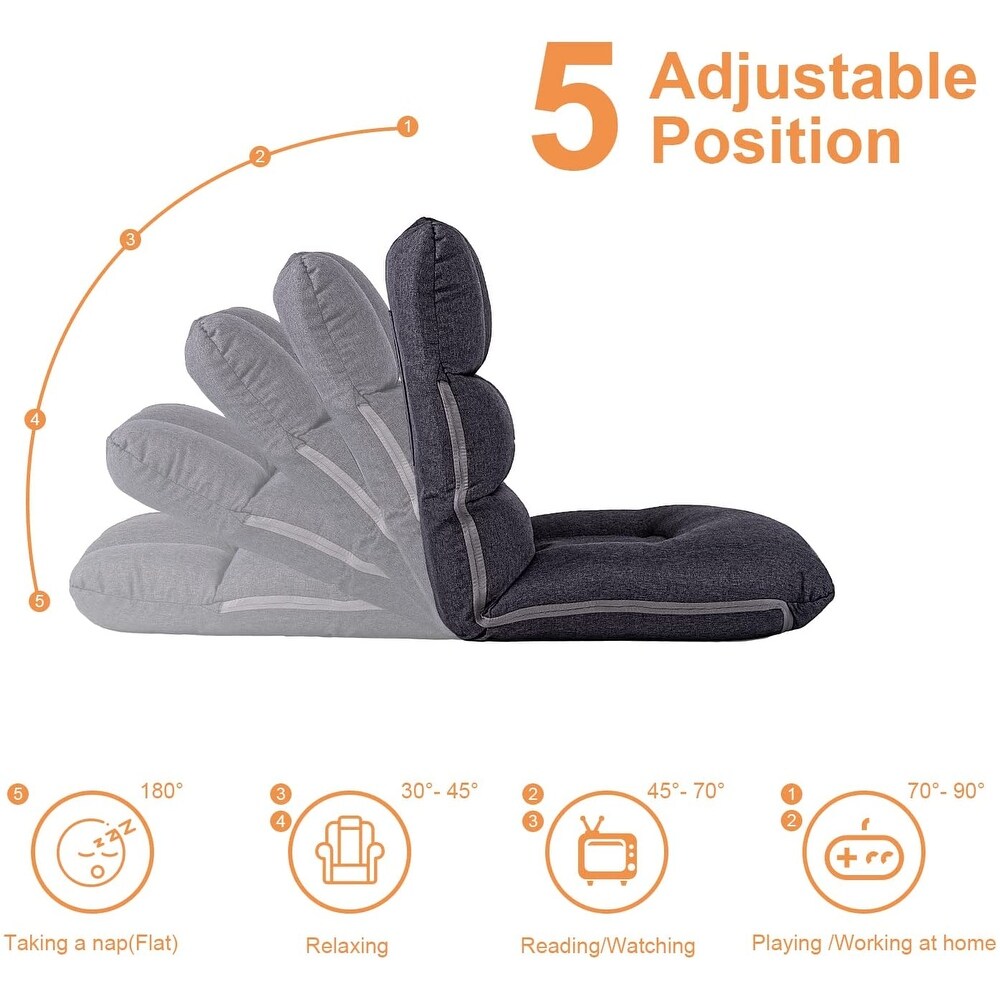 5 Position Indoor Adjustable Floor Chair