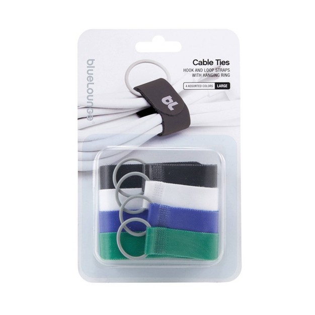 4pk Cable Ties Large Bluelounge