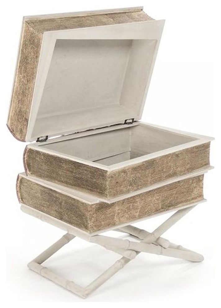 Side Table LYLE Beige Poplar   Contemporary   Side Tables And End Tables   by EuroLuxHome  Houzz